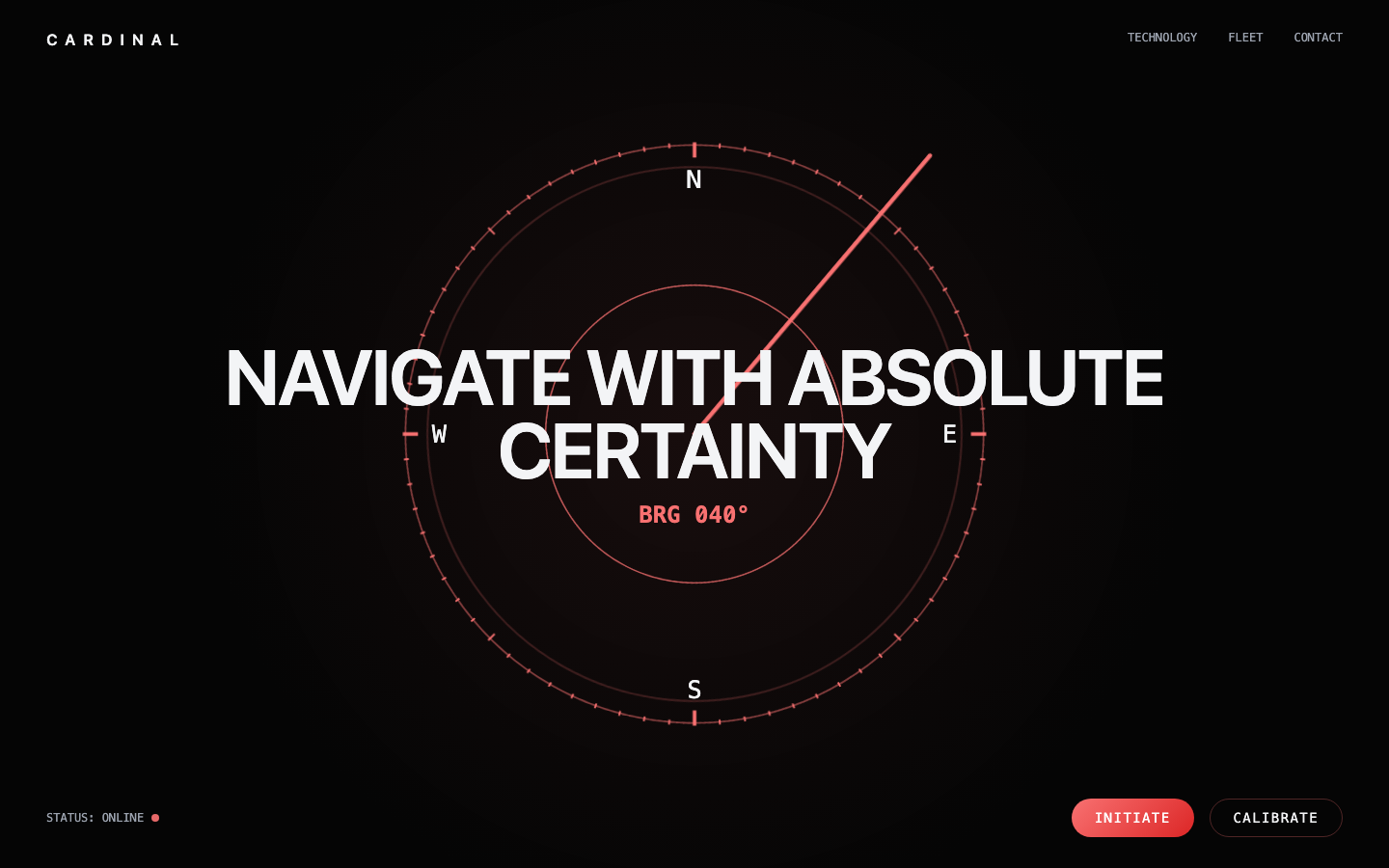 Screenshot of Cardinal