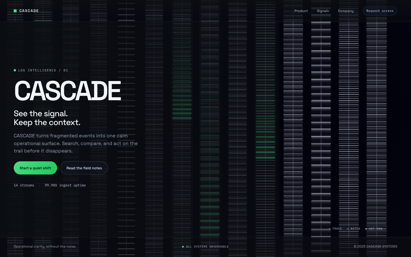 Screenshot of Cascade