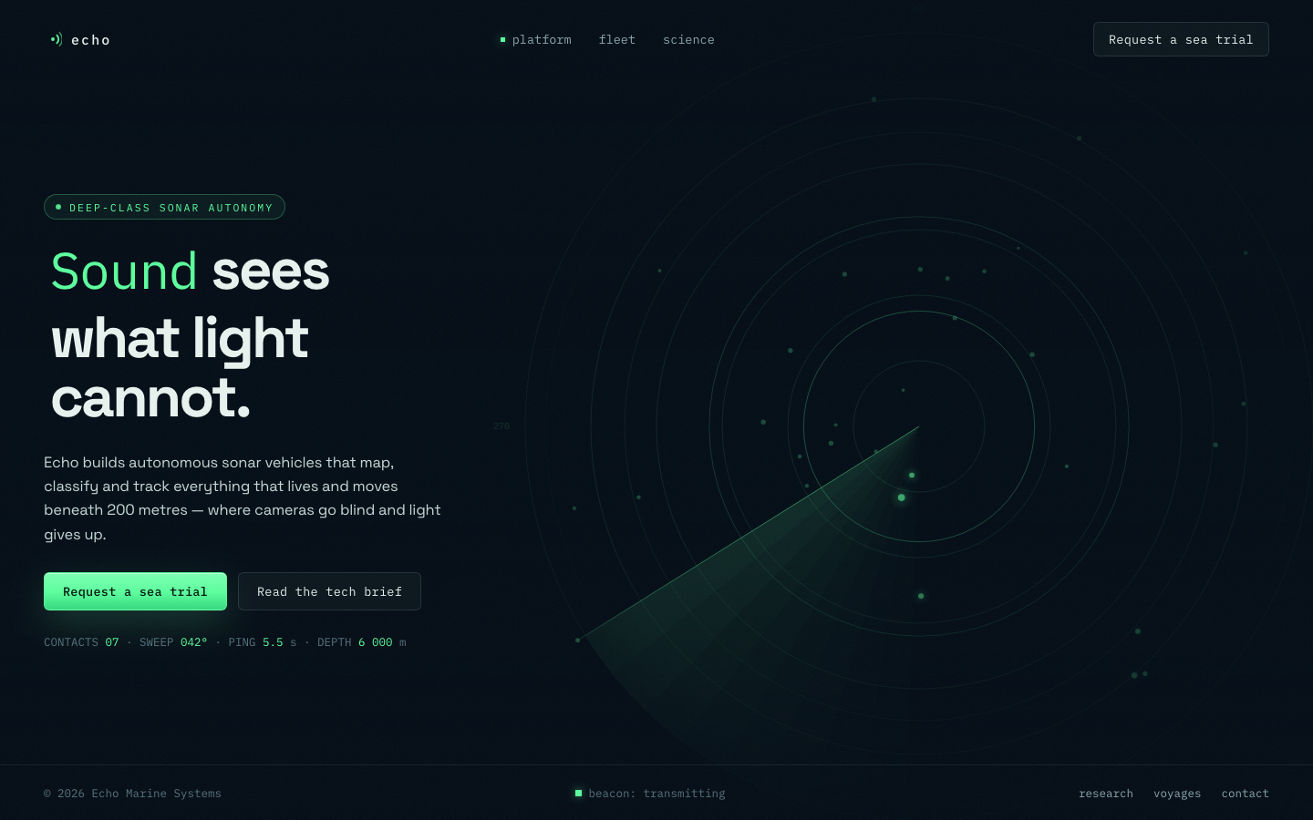 Screenshot of Echo