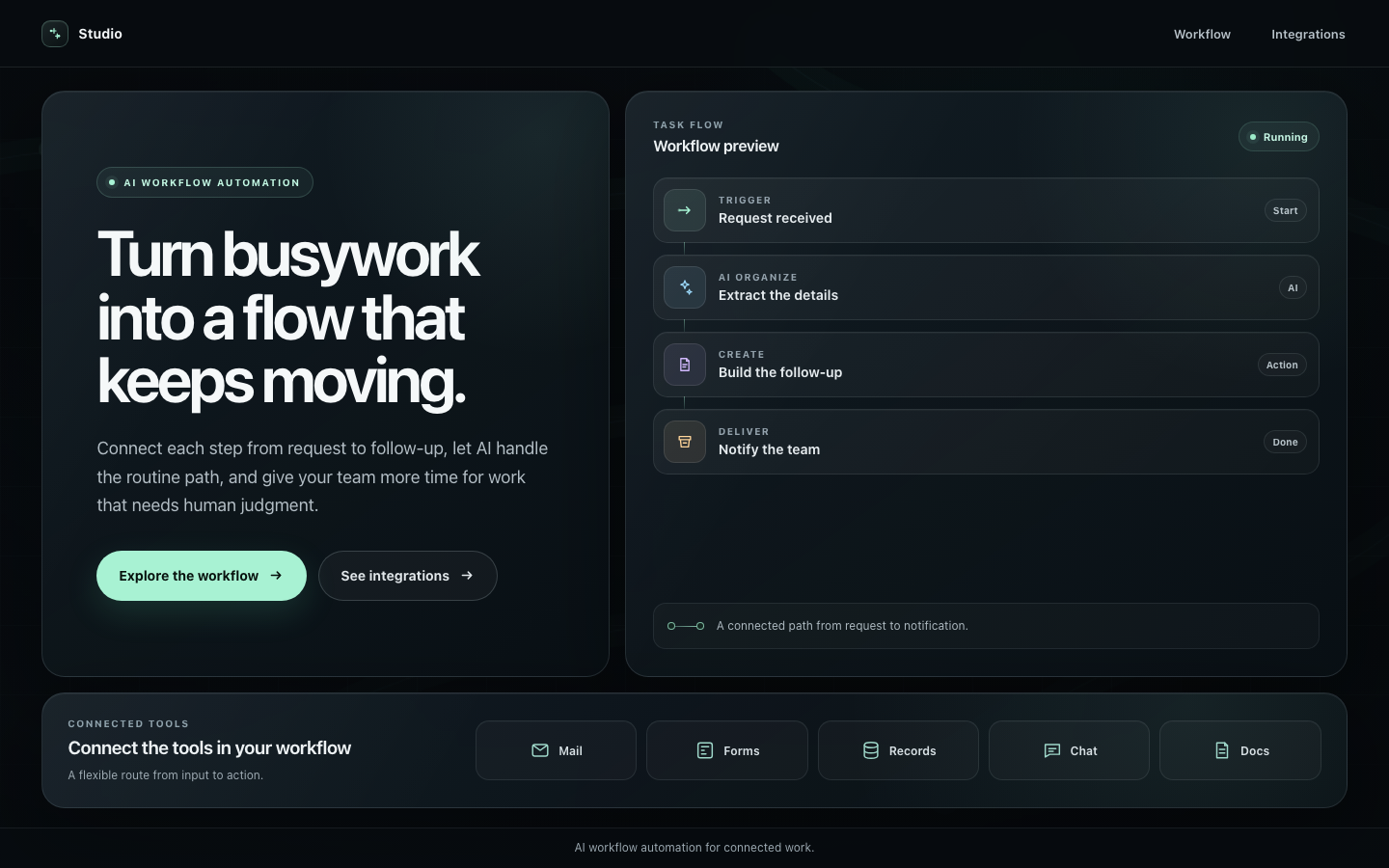 Screenshot of AI Automation Hero Kelo