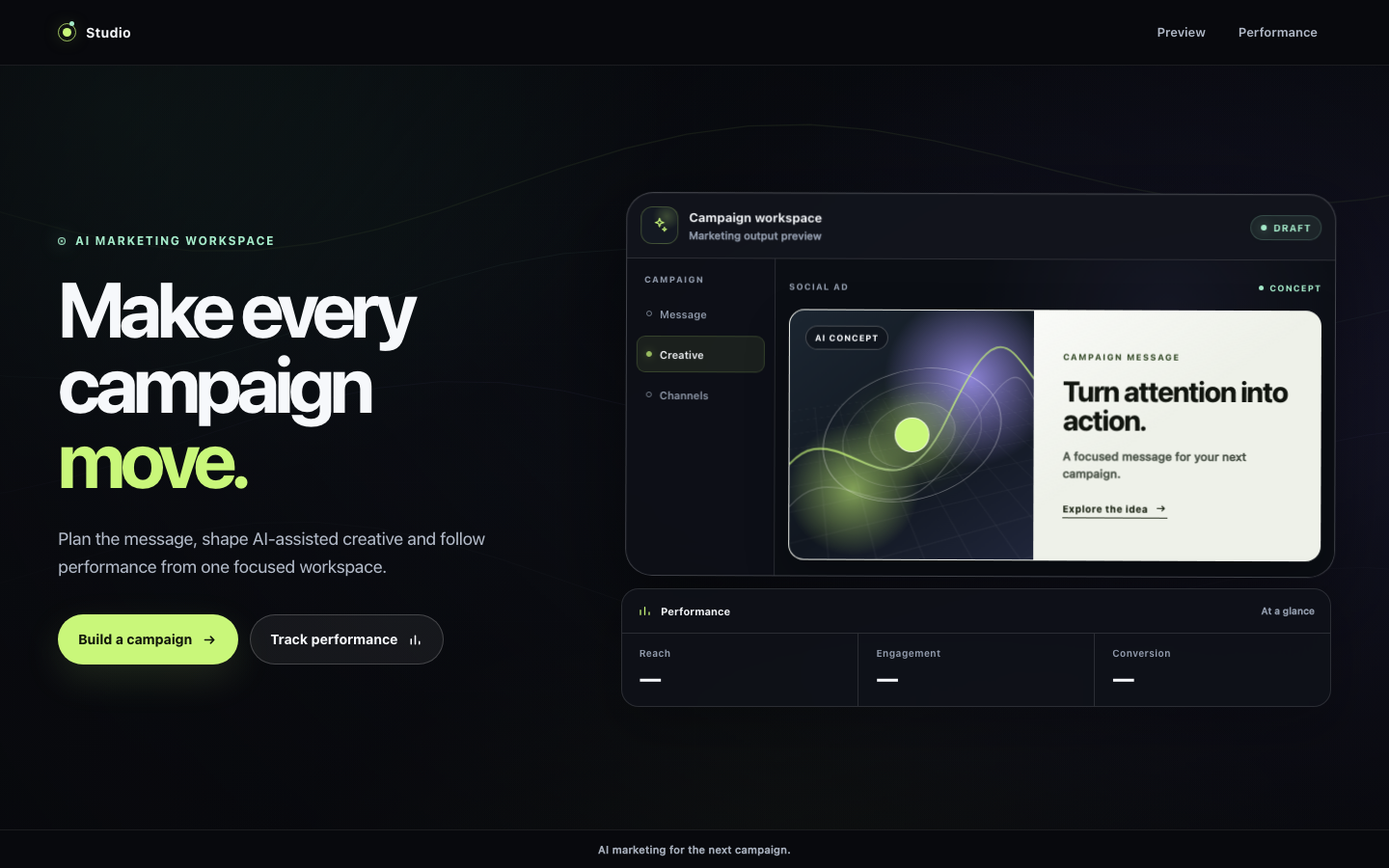Screenshot of AI Marketing Hero Kelo