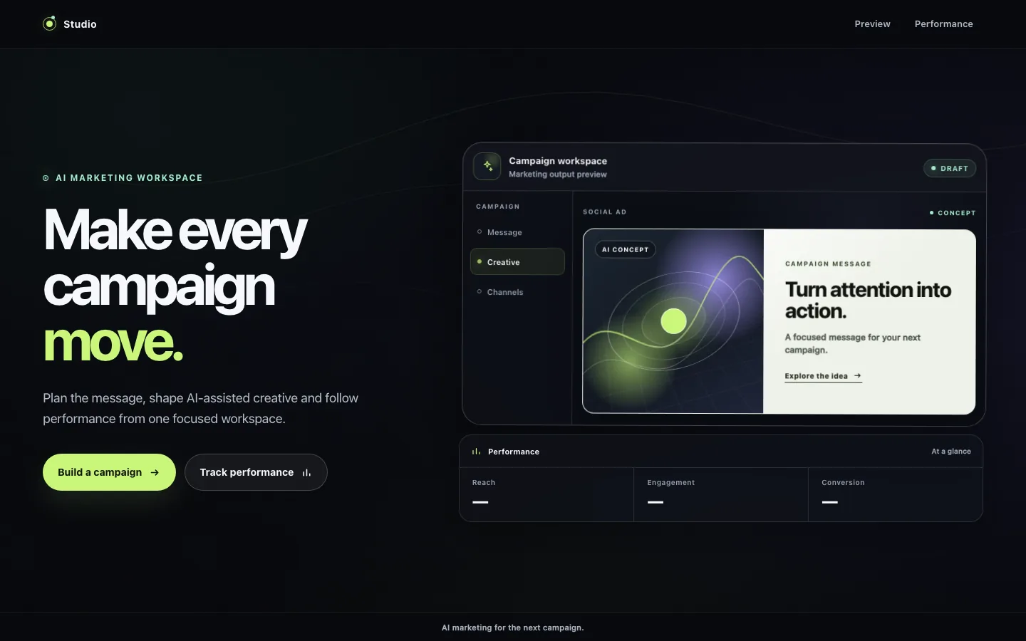 Rendered preview of AI Marketing Hero Kelo