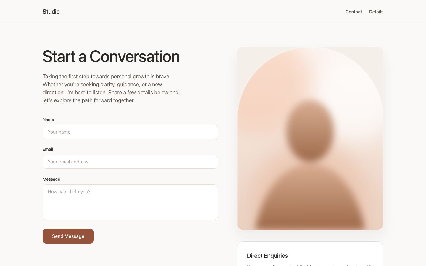 Screenshot of Contact Us 01 Orbit