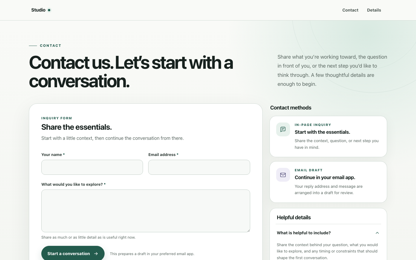 Screenshot of Contact Us 02 Orbit