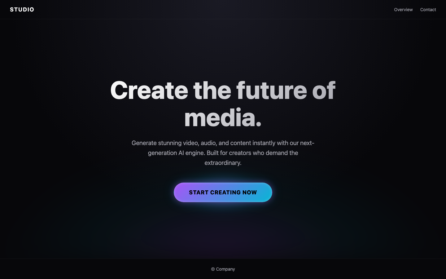 Screenshot of CTA 01 Luma