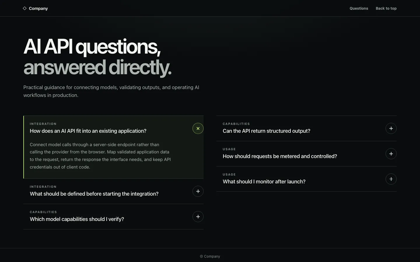 Rendered preview of FAQ 02 Velara