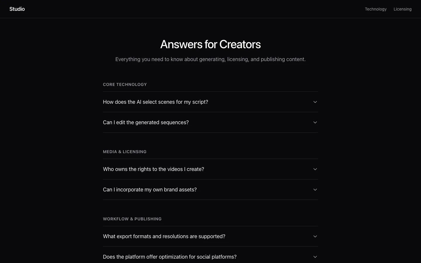 Rendered preview of FAQ 04 Luma