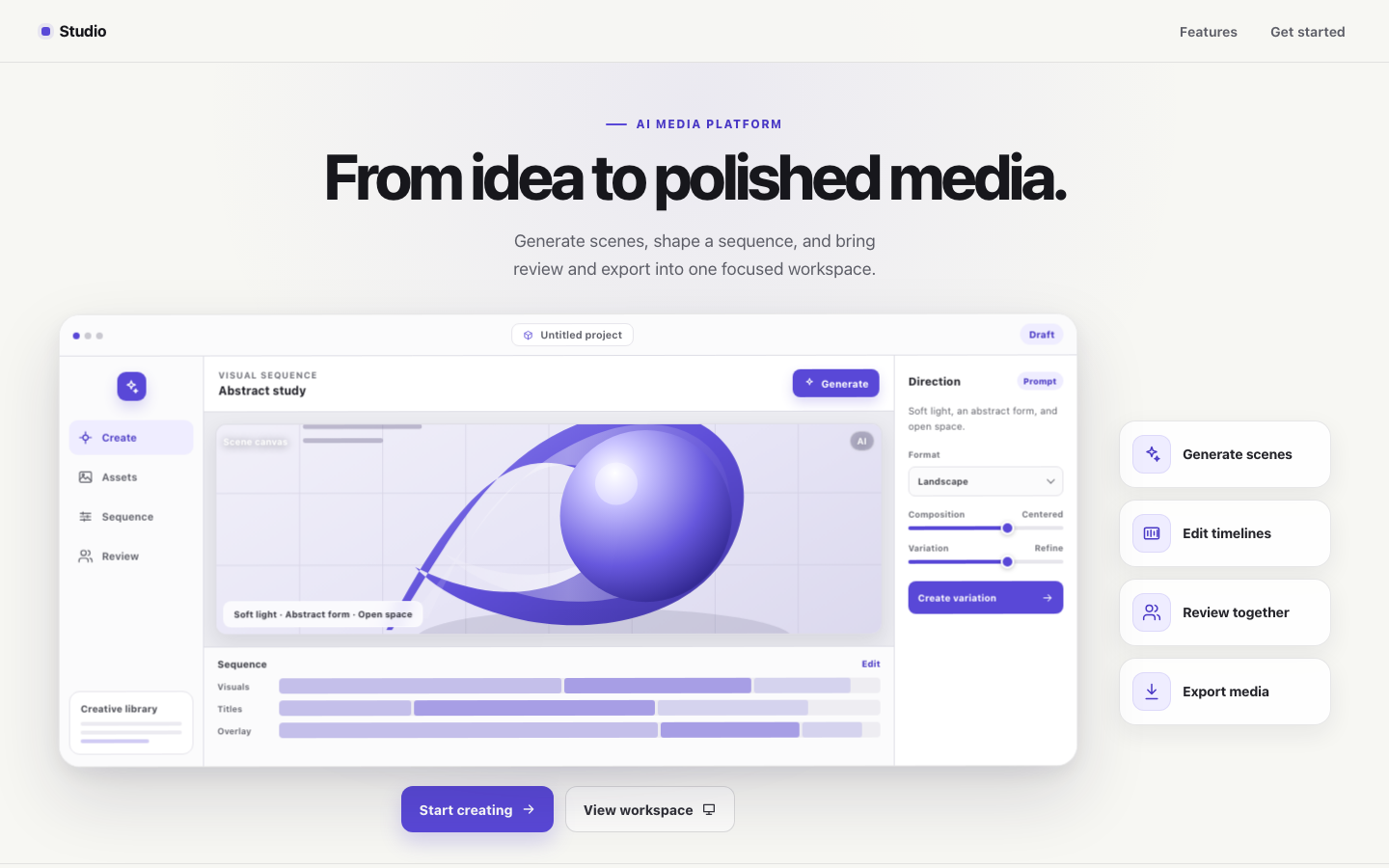 Screenshot of Features 01 Luma