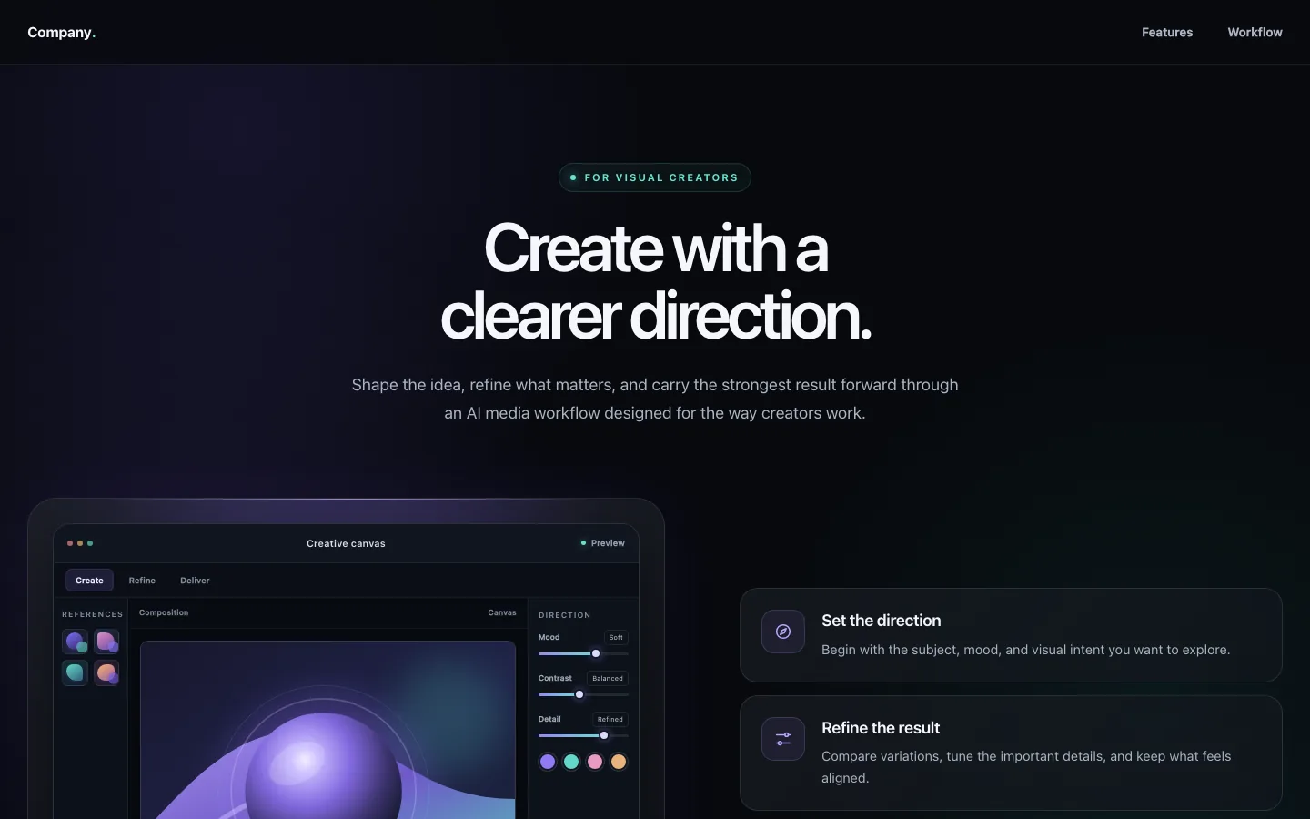 Rendered preview of Features 02 Luma