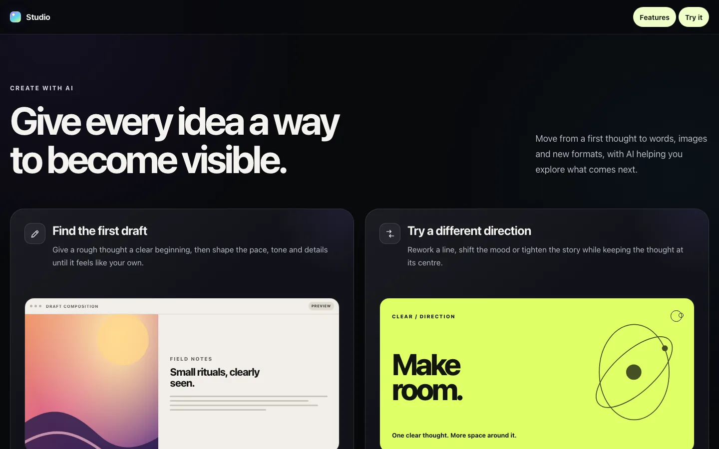 Rendered preview of Features 10 Luma