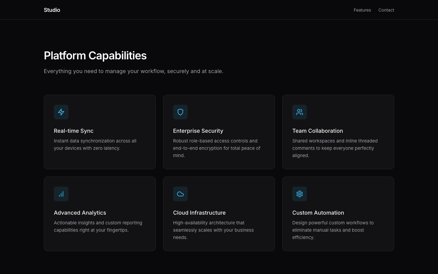 Screenshot of Features 10 Moxo