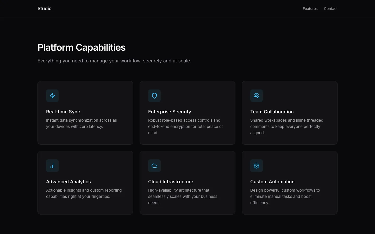 Rendered preview of Features 10 Moxo