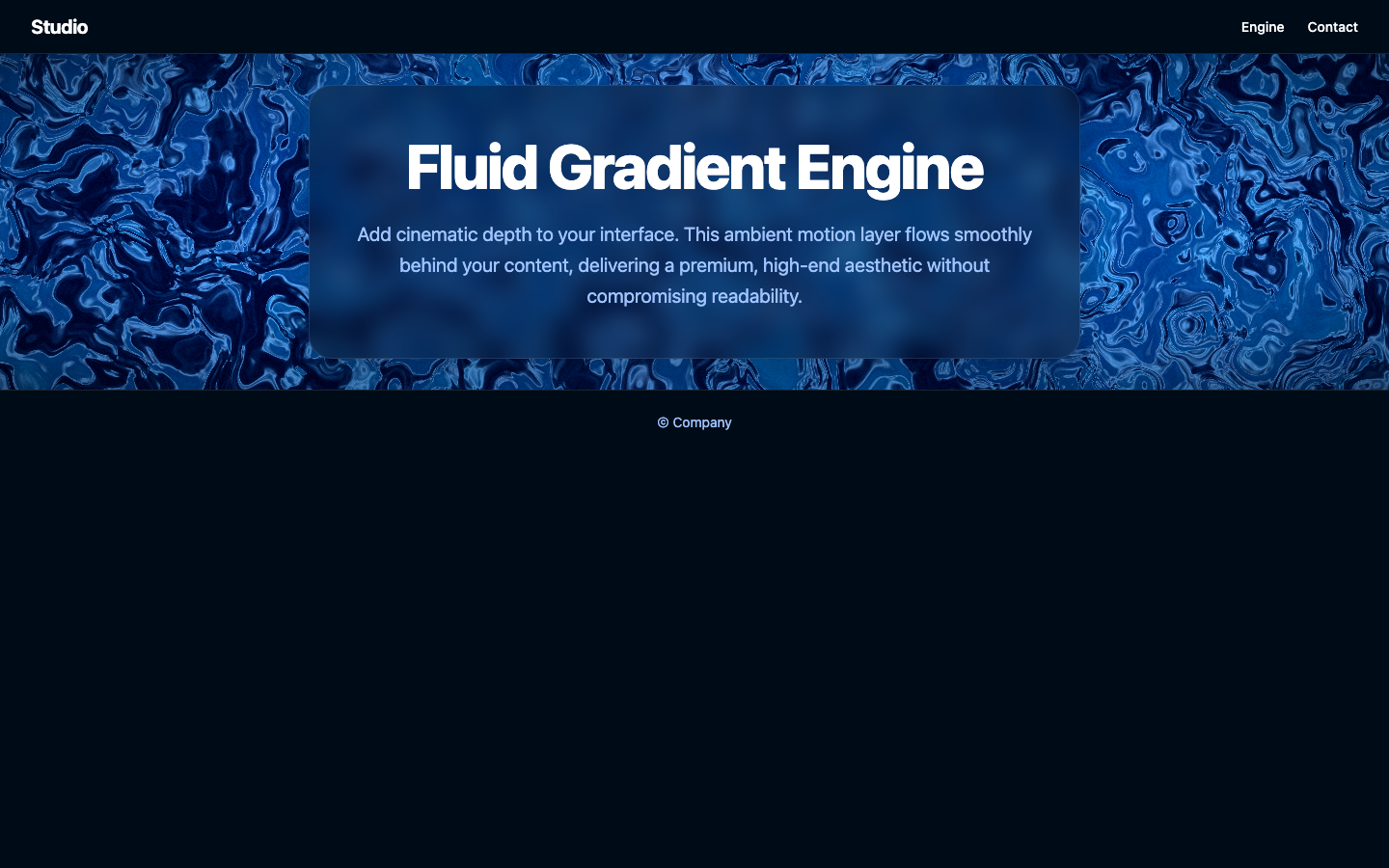 Screenshot of Fluid Gradient Engine