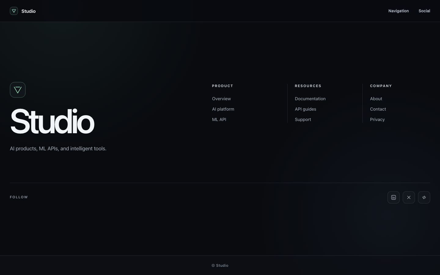 Screenshot of Footer 01 Velara