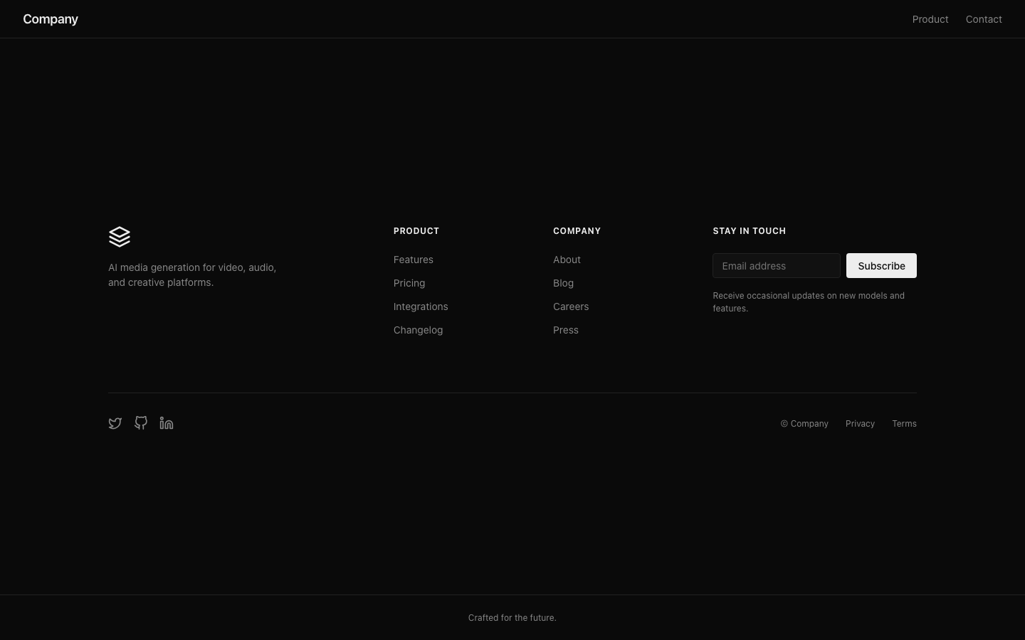 Screenshot of Footer 02 Luma