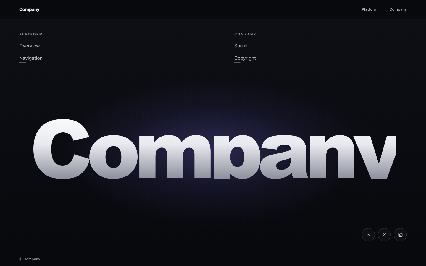 Screenshot of Footer 02 Velara