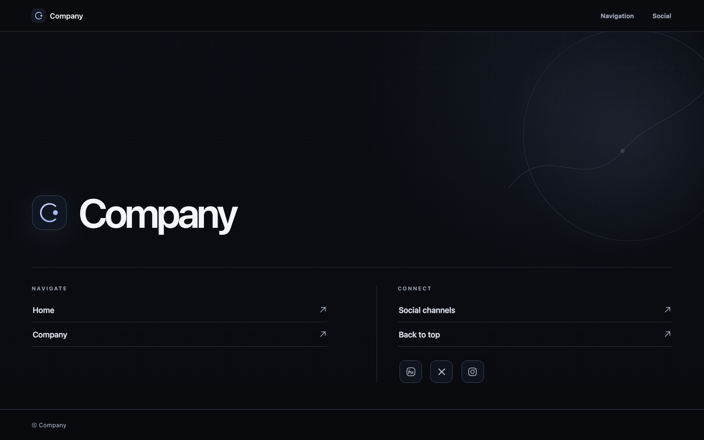 Screenshot of Footer 04 Kelo