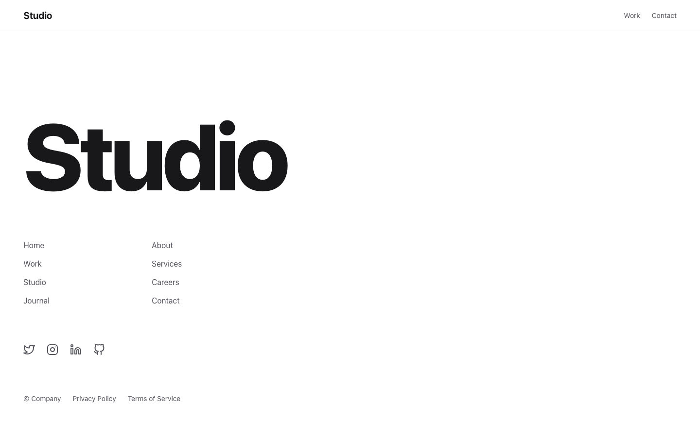 Screenshot of Footer 04 Solra