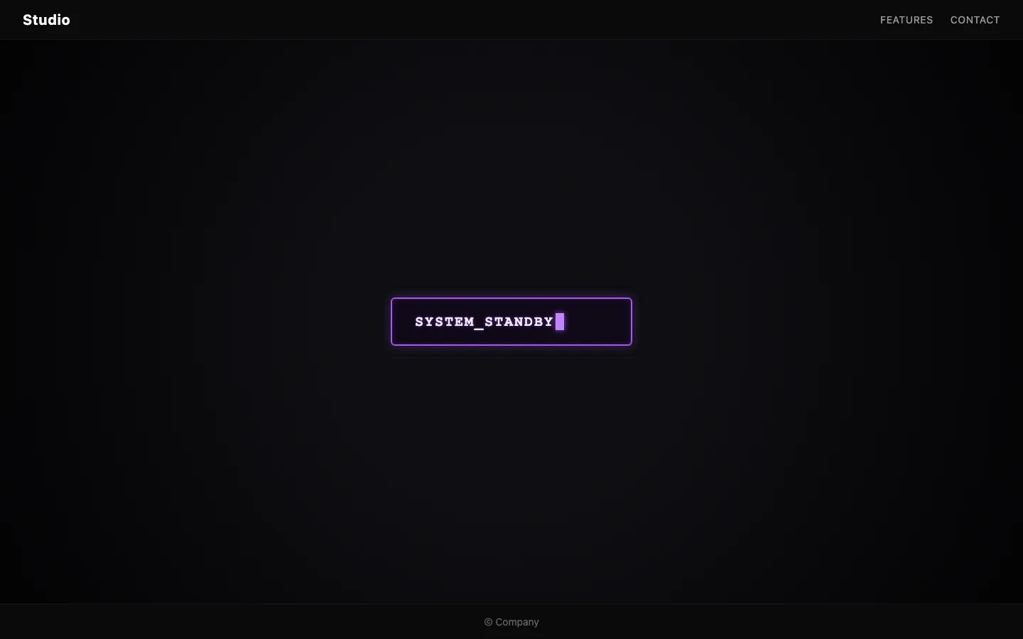 Rendered preview of Neon Typing Button