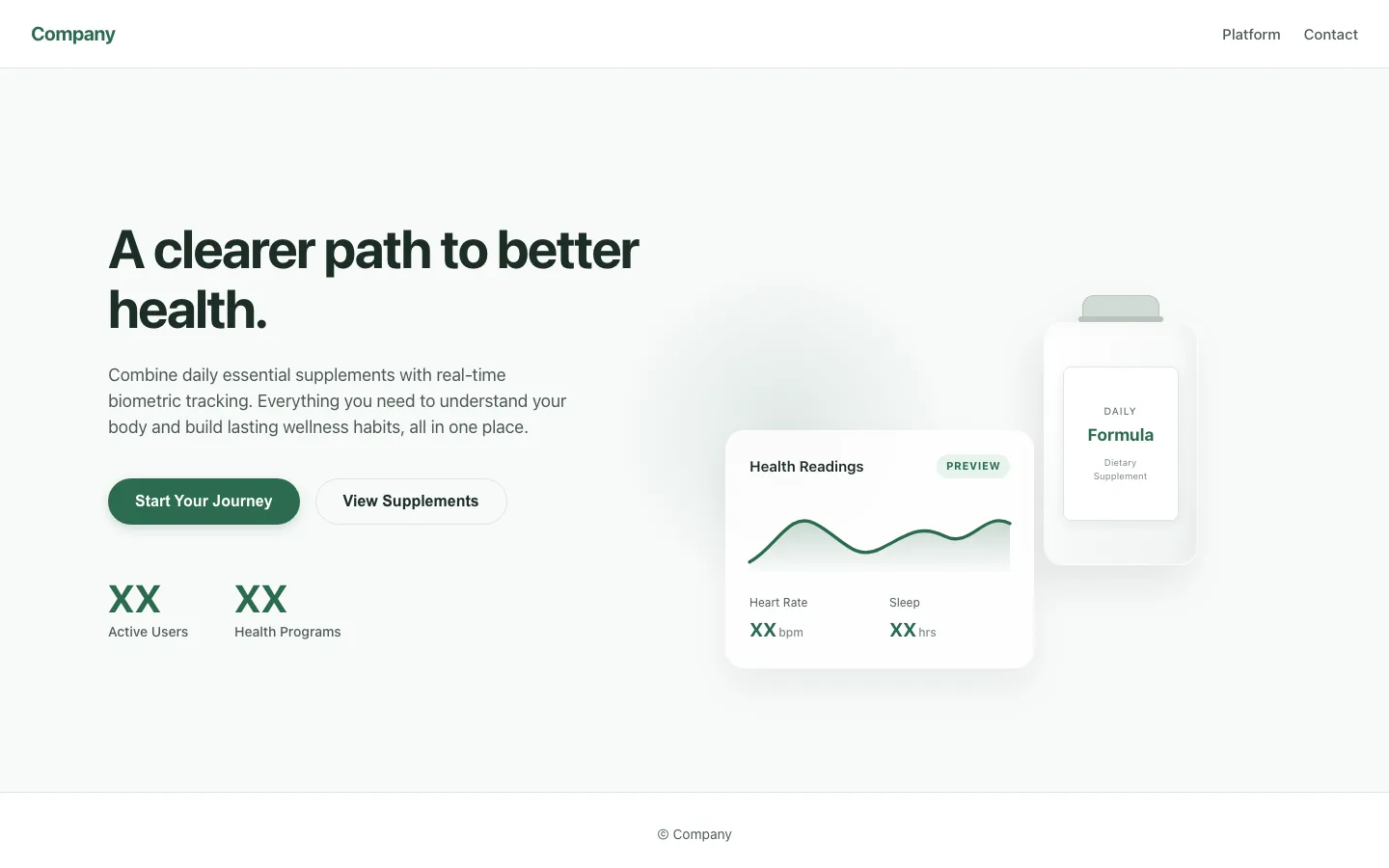 Rendered preview of Nutrition-Health Hero 04 Halo