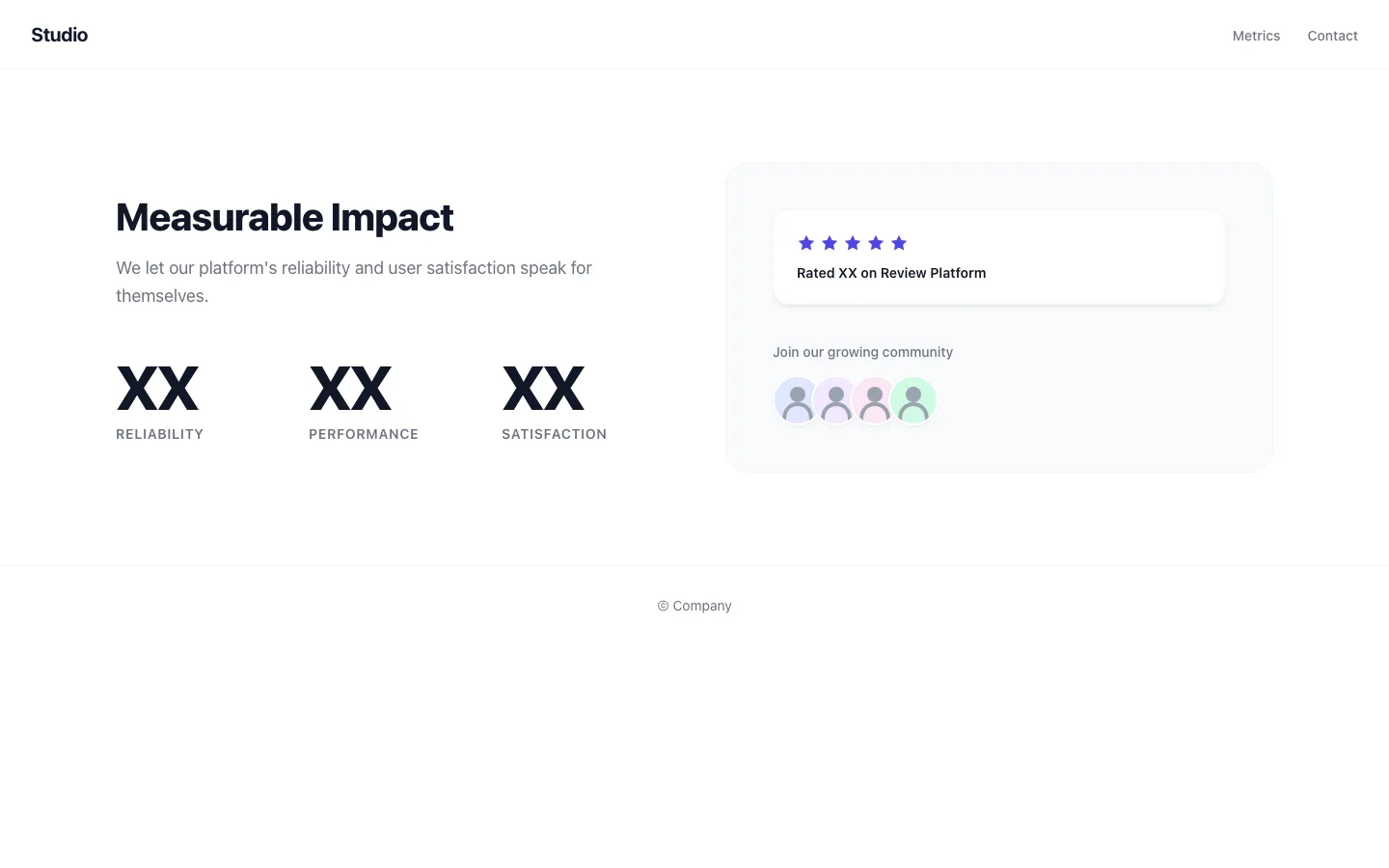 Rendered preview of Stats Metrics 01 Pixa