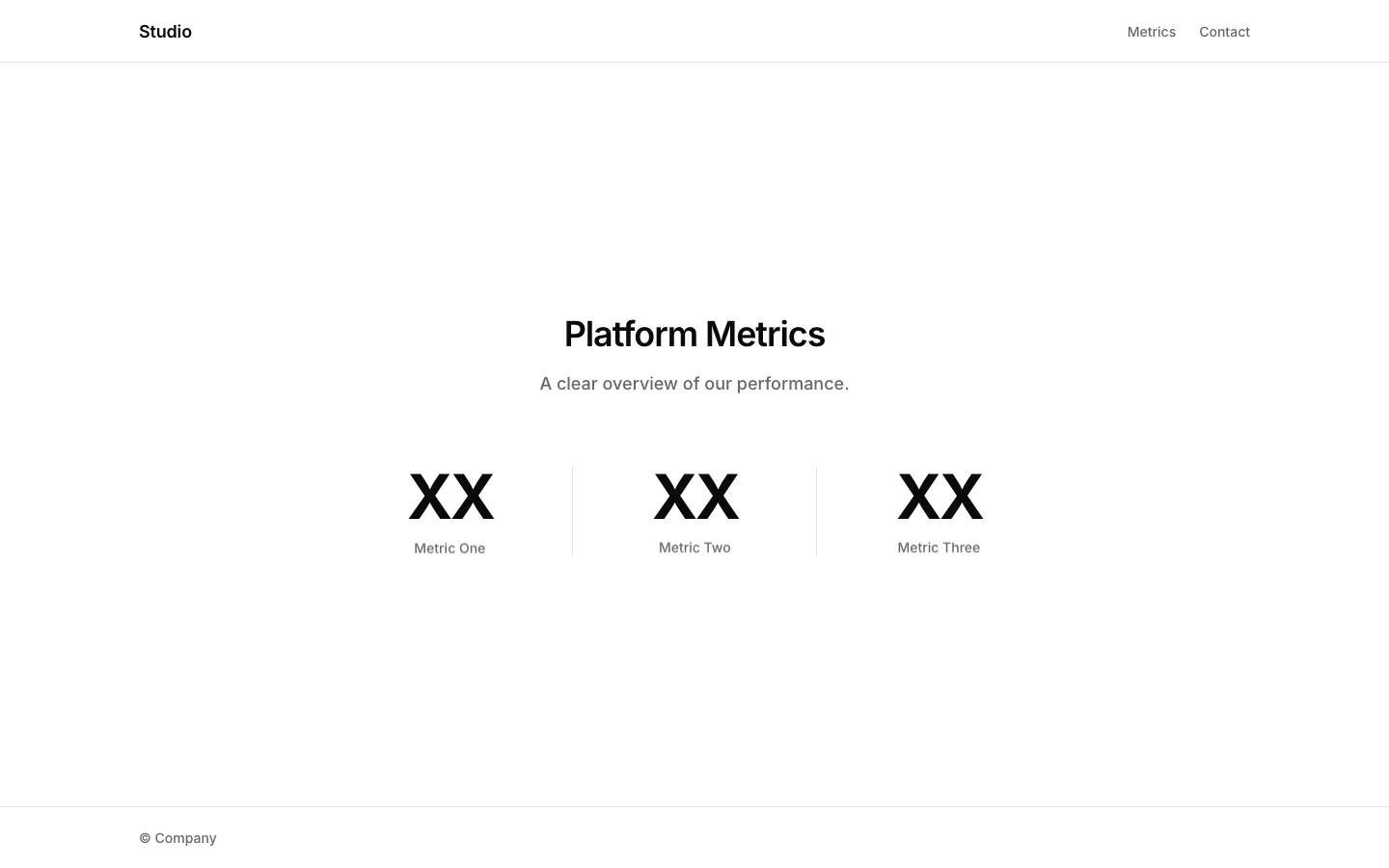 Rendered preview of Stats Metrics 02 Pixa