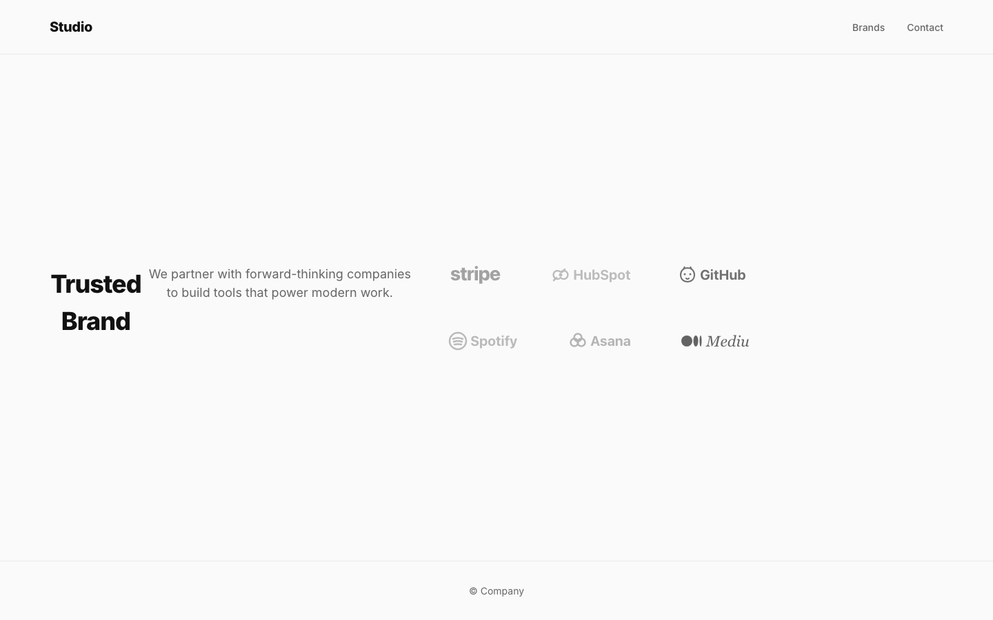 Screenshot of Trusted Brand