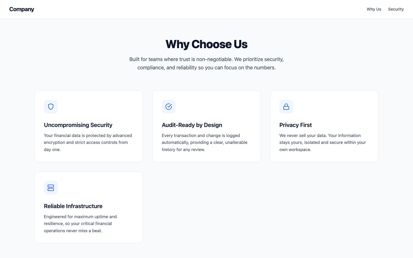 Screenshot of Why Choose us 01 Finsyc