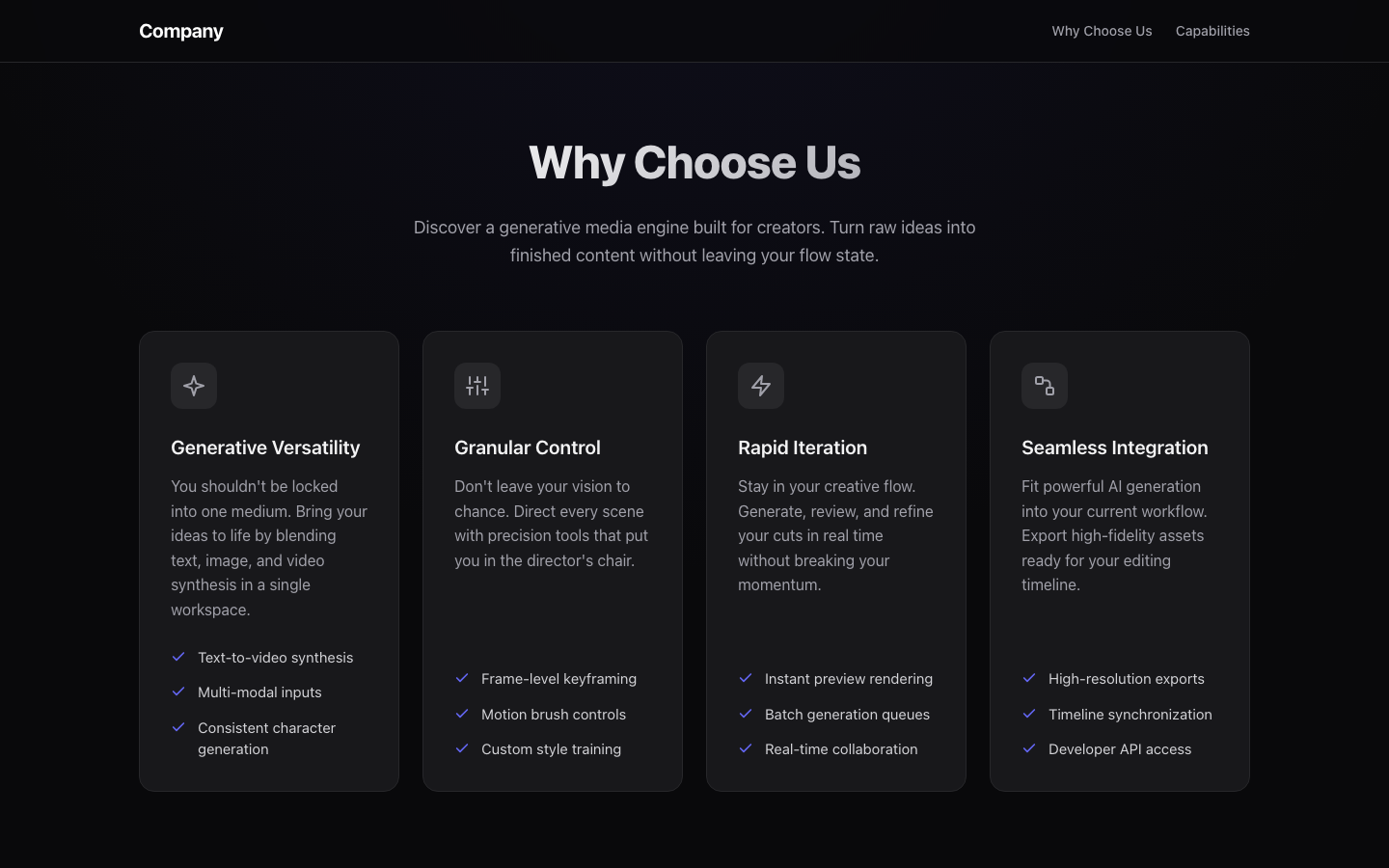 Screenshot of Why Choose Us 02 Luma