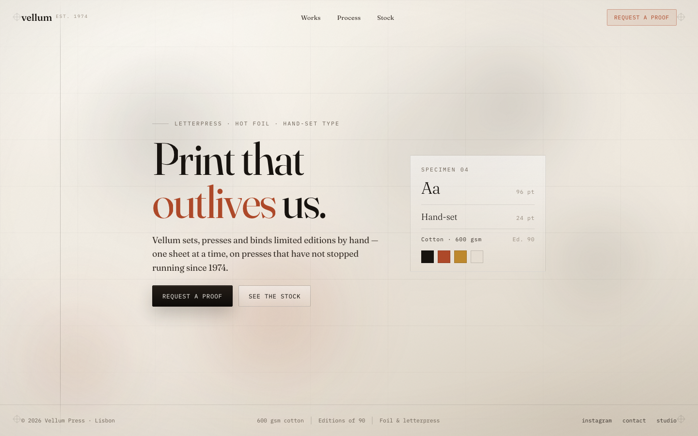 Screenshot of Vellum